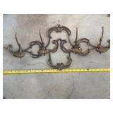 Decorative Wall-Mounted Metal Coat Rack