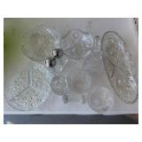 Cut Clear Glass and Crystal Tableware