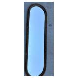 Ornate Oval Wall Mirror with Decorative Frame