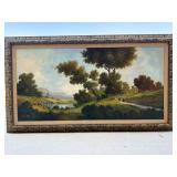 Signed 55' x 31' Toni Bordignon Oil on Canvas