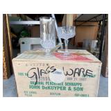 13pc Crystal Glassware Set with Intricate Designs