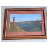 Framed Golden Gate Bridge Photograph