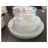 19-Piece Clear Glass Dinnerware Set