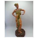 Clay Sculpture Signed by Joy Thompson, Pasadena, C
