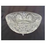 Crystal Bowl with Intricate Cut Designs