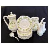 Petite Flora Ironstone Coffee Set