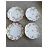 Haviland & Co. Limoges Floral and Gilded Plates