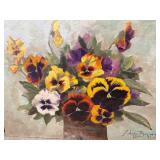 Signed Leonard Borman Oil on Board, 15 x 12 Inches