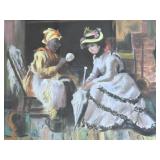 Signed Leonard Borman Oil on Board Artwork
