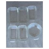 Vintage Fire King Clear Glass Bakeware