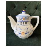 Royal Sealy Heritage Ceramic Teapot with Floral De
