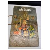 Vtg Hand Painted Slate