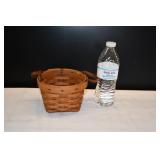 Longaberger Basket w/ Leather Handles