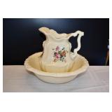 Vtg Athena of California Pitcher & Wash  Basin