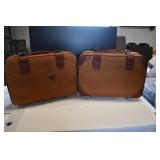 Pair of Vtg Designer Suitcases