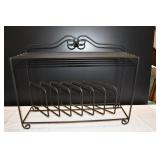 Longaberger Wrought Iron Plate & Cup Rack
