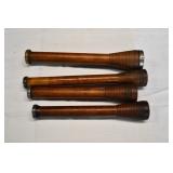 Set of 4 Vtg Textile Mill Weaving Loom Bobbins