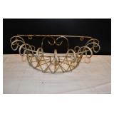 Metal Scrolled Wall Planter Decor