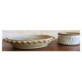 Handcrafted Ceramic Plate & Small Bowl