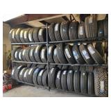 Large 2 Sided Rack on Wheels - Read Details