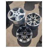 5 Assorted Aluminum Wheels