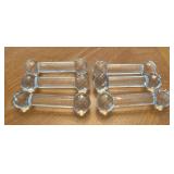 6 Glass Knife Rests
