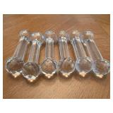 6 Glass Knife Rests