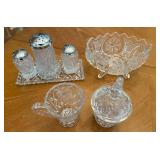 Pressed Glass Tableware Set