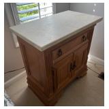 Wooden Cabinet With Marble Top