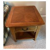 Bassett Oak Side Table With Drawer