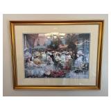 Framed Elegant Garden Party Artwork