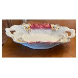 Vtg Porcelain Bowl with Floral Motif