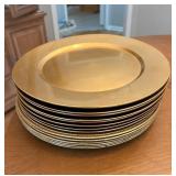 Gold-Tone Charger Plates