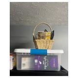 Storage Bin, Basket, Bulbs, Watering Can