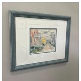 Framed Artwork of Colorful Street 11.5ï¿½ï¿½x9.5ï¿½ï¿½