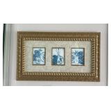 Framed Vtg Trio Vase Prints 27.5ï¿½ï¿½x16.5ï¿½ï¿½