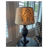 Table Lamp W/Damask Shade 27.5ï¿½ï¿½