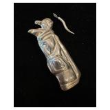Testedï¿½Sterling Silver Golf Bag Broochï¿½2.125ï¿½