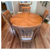 Wood Dining Table With 6 Chairs