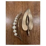 Vtg Pastelli Gold-Tone Broochesï¿½3ï¿½