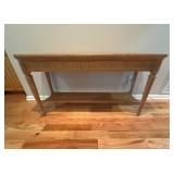 Wood Console Table w/Shelfï¿½52x16x28.5