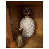 Gold and White Pineapple Decorï¿½12.5