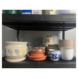 Ceramic and Glass Planters