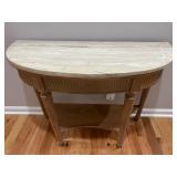 Marble-Top Console Table 40ï¿½ï¿½x16ï¿½ï¿½x30.5ï¿½ï¿½
