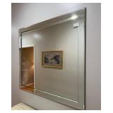 Frameless Beveled Wall Mirror 48ï¿½ï¿½x42ï¿½ï¿½