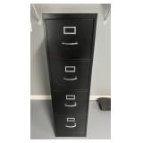 Black Metal Filing Cabinet 15ï¿½ï¿½x25ï¿½ï¿½x52ï¿½ï¿½
