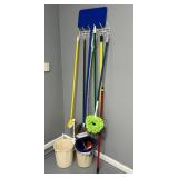 Cleaning Supplies With Mop Holder