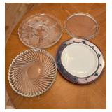 Vtg Glass and Ceramic Plates Set