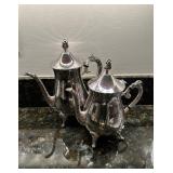 Set of 2ï¿½Leonard Silver Plated Tea Pot