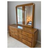 Wood Dresser W/Mirror 67ï¿½ï¿½x18ï¿½ï¿½x74.5ï¿½ï¿½